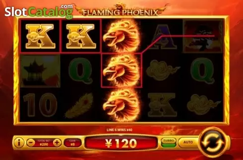 Οθόνη3. Flaming Phoenix (Skywind Group) Κουλοχέρης