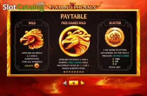 Οθόνη5. Flaming Phoenix (Skywind Group) Κουλοχέρης