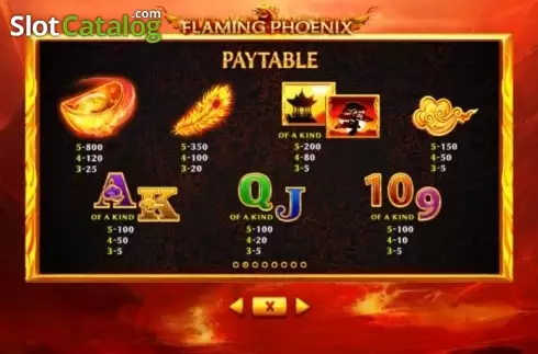 Οθόνη6. Flaming Phoenix (Skywind Group) Κουλοχέρης