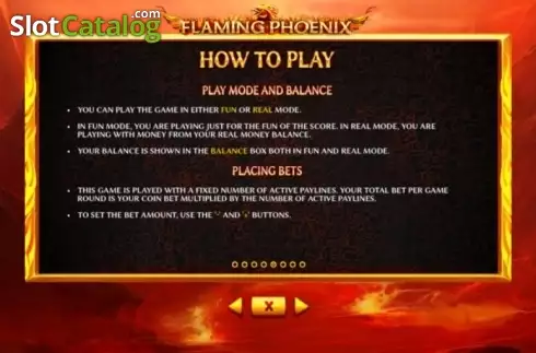 Οθόνη9. Flaming Phoenix (Skywind Group) Κουλοχέρης