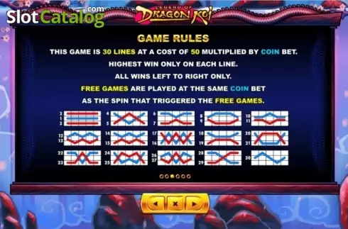 Οθόνη7. Legend of Dragon Koi Κουλοχέρης
