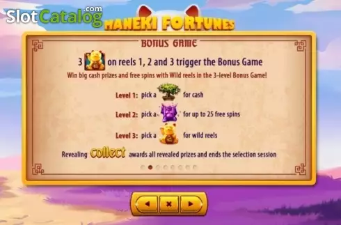 Οθόνη6. Maneki Fortunes Κουλοχέρης 