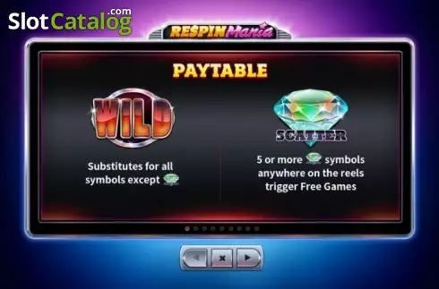 Οθόνη4. Respin Mania Κουλοχέρης 