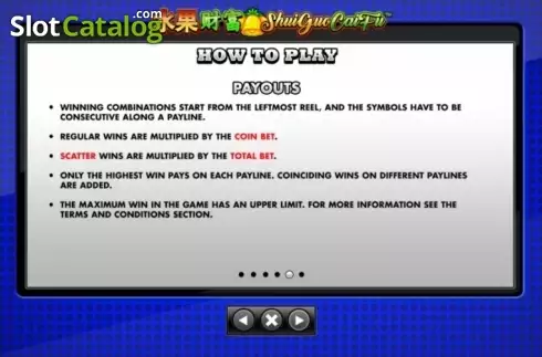 Οθόνη9. Juicy Stacks (Shui Guo Cai Fu) Κουλοχέρης