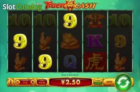 Οθόνη3. Tiger Cash Κουλοχέρης