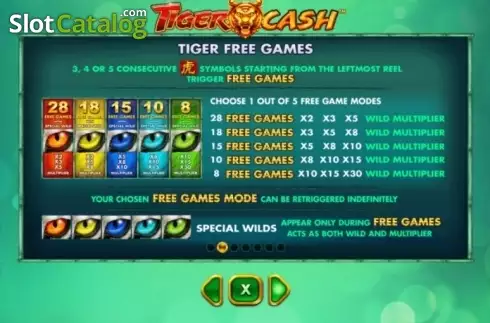 Οθόνη6. Tiger Cash Κουλοχέρης