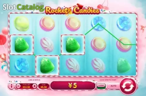 Οθόνη5. Rocket Candies Κουλοχέρης
