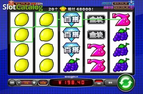 Οθόνη3. Shui Guo Cai Fu Wu Shi Jackpot Κουλοχέρης