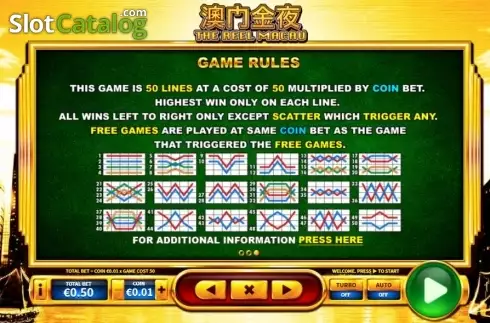 Οθόνη6. The Reel Macau Κουλοχέρης 