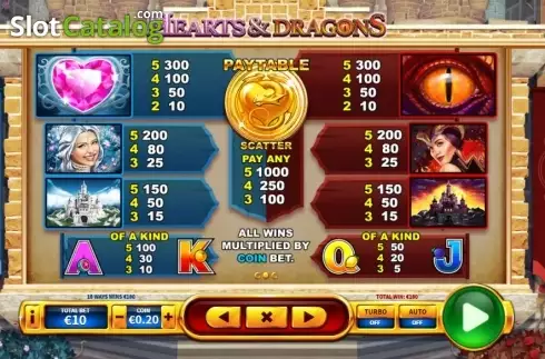 Οθόνη5. Hearts and Dragons Κουλοχέρης