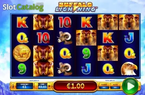 Οθόνη3. Buffalo Lightning Κουλοχέρης