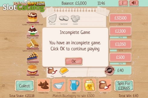Οθόνη2. Baking Bonanza (Gaming Realms) Κουλοχέρης