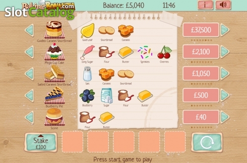 Οθόνη3. Baking Bonanza (Gaming Realms) Κουλοχέρης