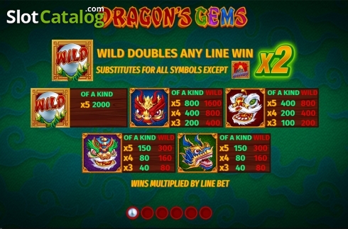 Οθόνη5. Dragons Gems Κουλοχέρης