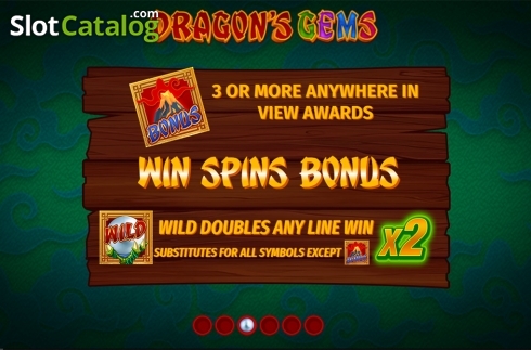 Οθόνη7. Dragons Gems Κουλοχέρης