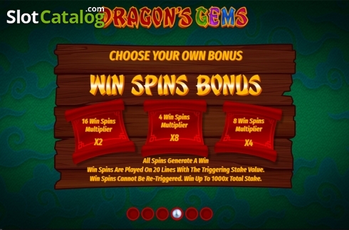 Οθόνη8. Dragons Gems Κουλοχέρης