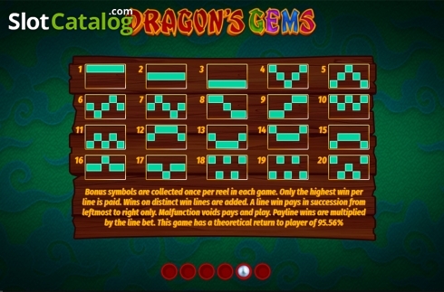 Οθόνη9. Dragons Gems Κουλοχέρης