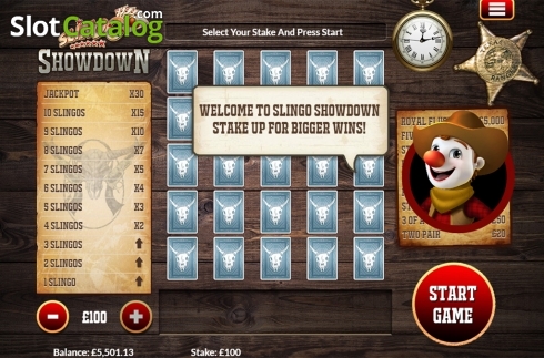 Οθόνη2. Slingo Showdown Κουλοχέρης