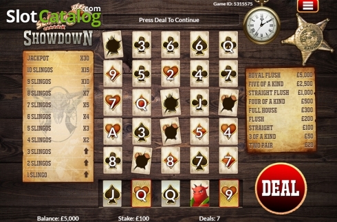 Οθόνη3. Slingo Showdown Κουλοχέρης