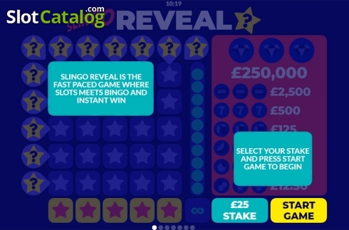 Οθόνη6. Slingo Reveal Κουλοχέρης