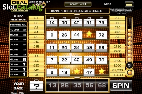 Οθόνη4. Deal Or No Deal Slingo Us Κουλοχέρης