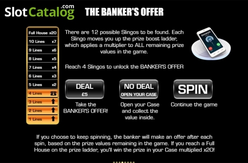 Οθόνη9. Deal Or No Deal Slingo Us Κουλοχέρης