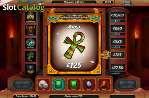 Οθόνη4. Tutan's Treasure Κουλοχέρης