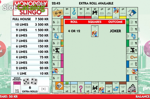 Οθόνη6. Slingo Monopoly Κουλοχέρης 