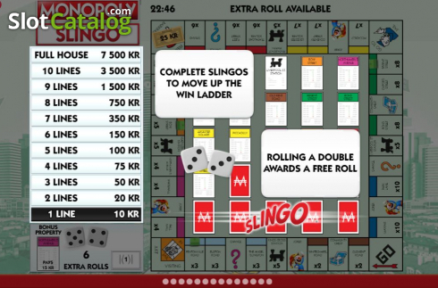 Οθόνη8. Slingo Monopoly Κουλοχέρης 