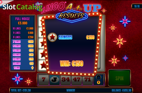 Οθόνη6. Slingo Ante Up Κουλοχέρης 