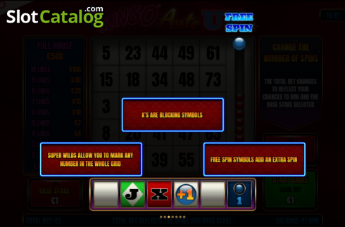 Οθόνη9. Slingo Ante Up Κουλοχέρης 