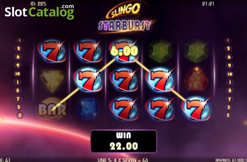 Οθόνη8. Slingo Starburst Κουλοχέρης