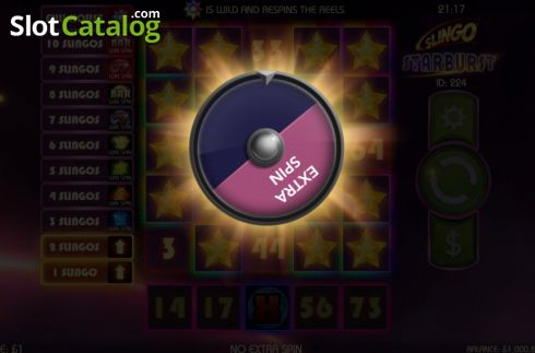 Οθόνη3. Slingo Starburst Κουλοχέρης