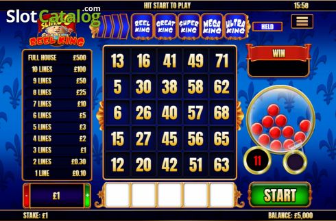 Οθόνη3. Slingo Reel King Κουλοχέρης