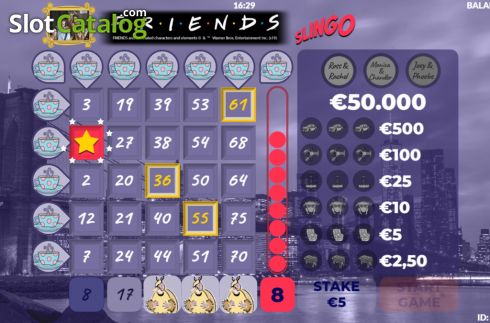 Οθόνη3. Friends Slingo Κουλοχέρης
