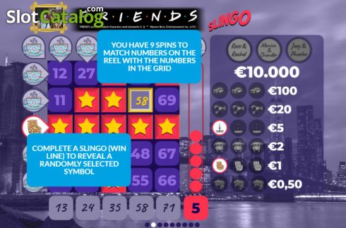 Οθόνη8. Friends Slingo Κουλοχέρης