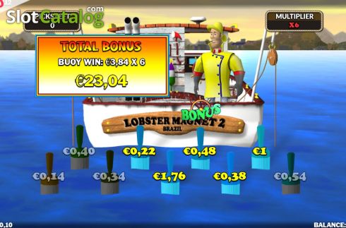 Οθόνη9. Slingo Lucky Larrys Lobstermania Κουλοχέρης 