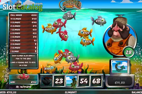 Οθόνη7. Slingone Fishin Κουλοχέρης 