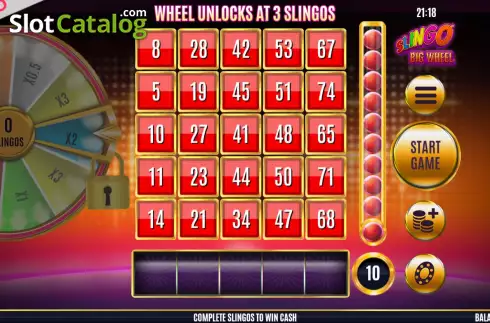 Οθόνη3. Slingo Big Wheel Κουλοχέρης 
