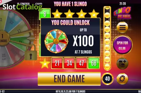 Οθόνη5. Slingo Big Wheel Κουλοχέρης 