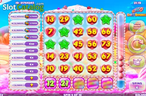 Οθόνη4. Slingo Sweet Bonanza Κουλοχέρης