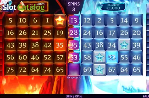Οθόνη4. Slingo Fire and Ice Κουλοχέρης
