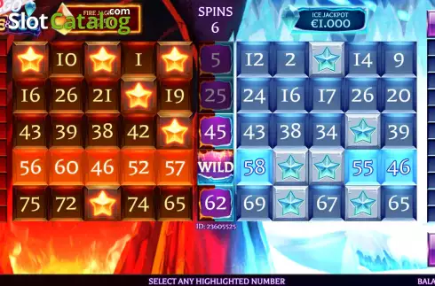 Οθόνη5. Slingo Fire and Ice Κουλοχέρης