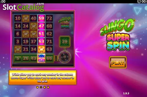 Οθόνη2. Slingo Super Spin Κουλοχέρης 