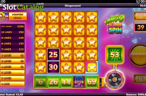 Οθόνη7. Slingo Super Spin Κουλοχέρης 