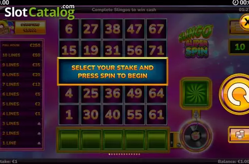 Οθόνη9. Slingo Super Spin Κουλοχέρης 