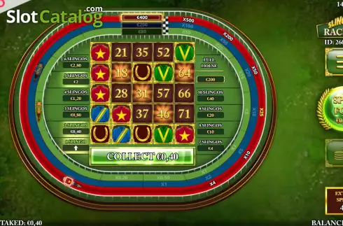 Οθόνη8. Slingo Racing Κουλοχέρης