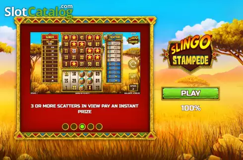 Οθόνη2. Slingo Stampede Κουλοχέρης 