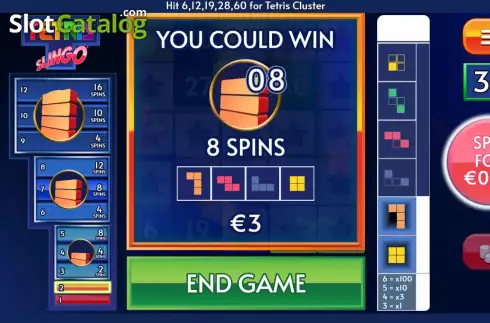 Οθόνη3. Tetris Slingo Κουλοχέρης
