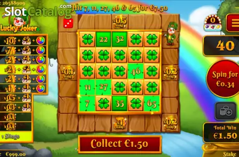 Οθόνη4. Slingo Lucky Joker Κουλοχέρης 